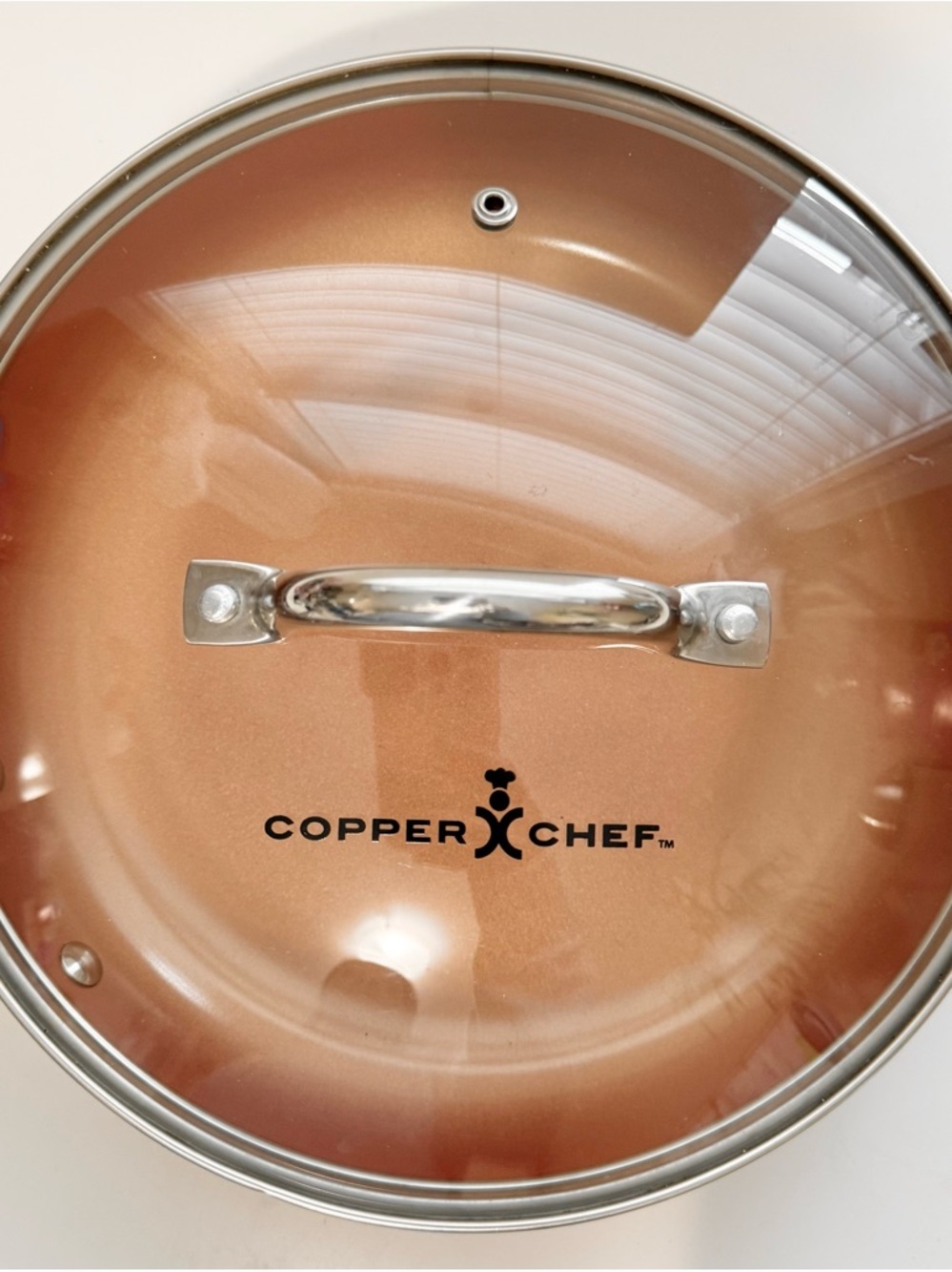Copper Chef Non-stick Frying Pan With Glass Lid - Picture 3 of 8